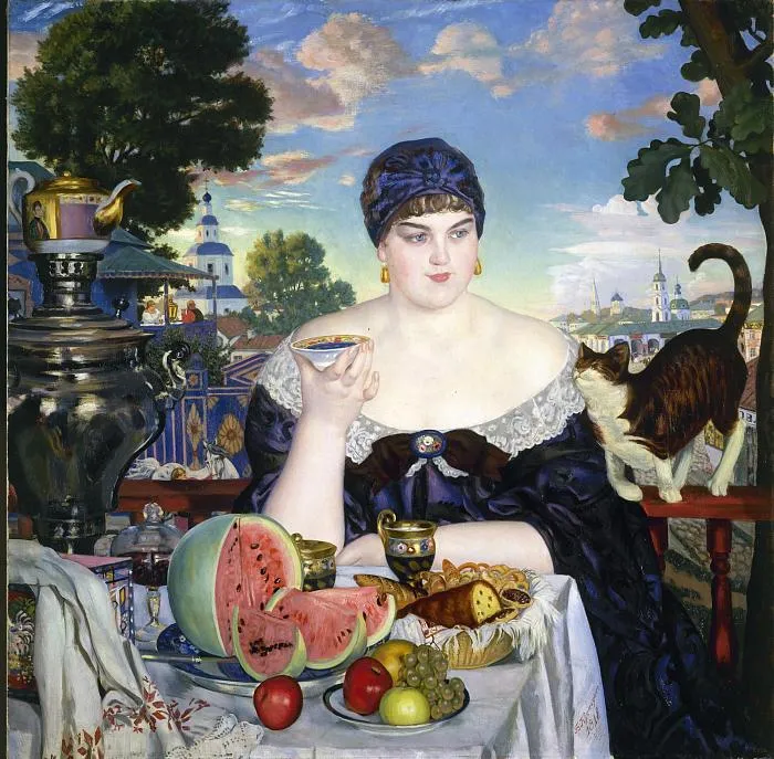 A Merchant's Wife at Tea